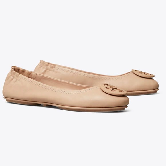 NWT Tory Burch Minnie Travel Flats in Goan Sand - Picture 14 of 16